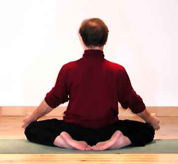 bhadrasana, yoga pose, christian tikhomiroff